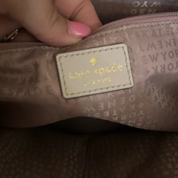 Kate Spade Black Leather Tote Spacious Design - Picture 5 of 7